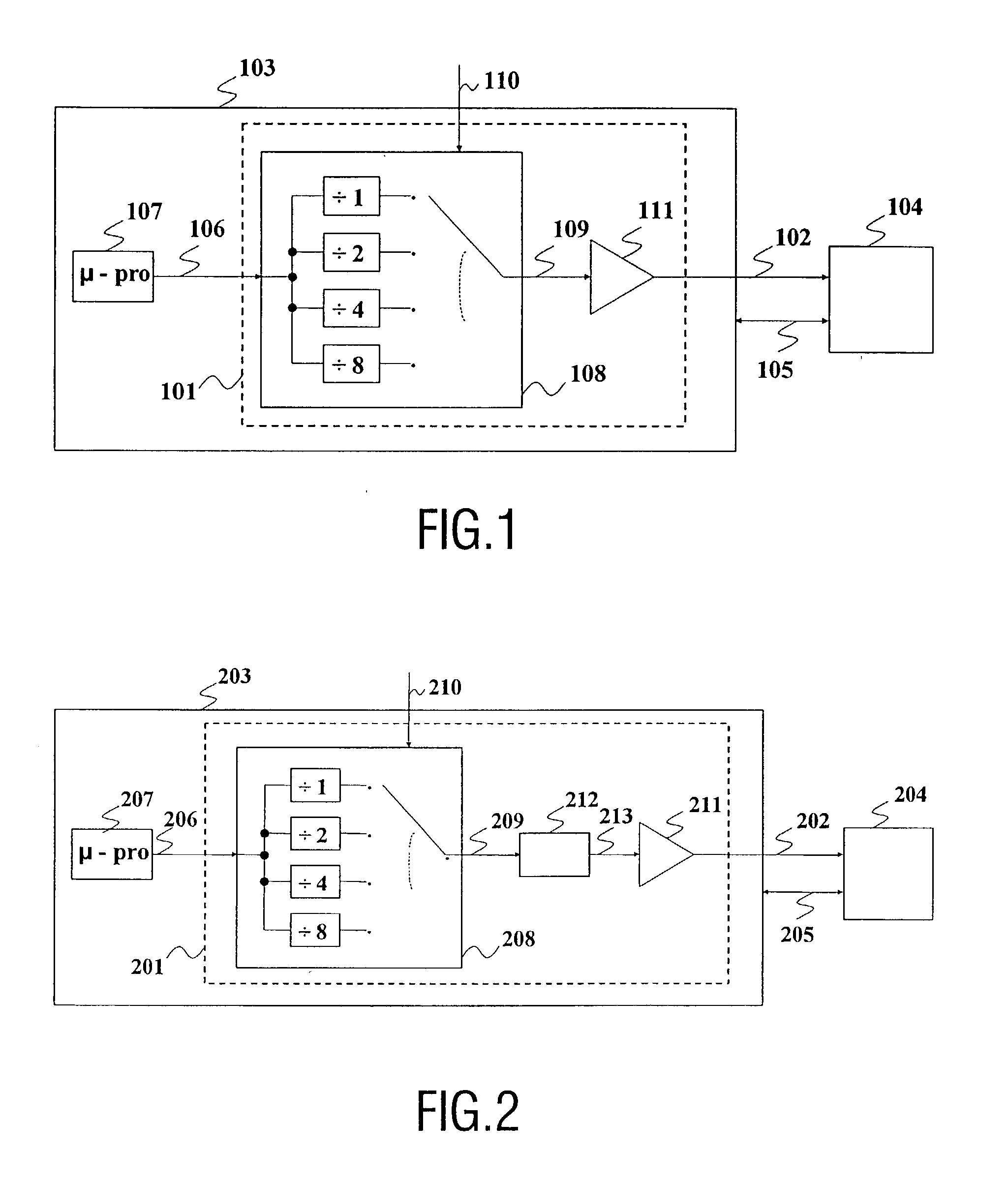 Device for generating a clock signal