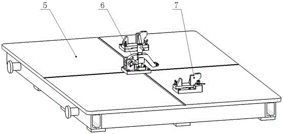 A positioning device for assembly and welding of crossbeams on forklift fork frames
