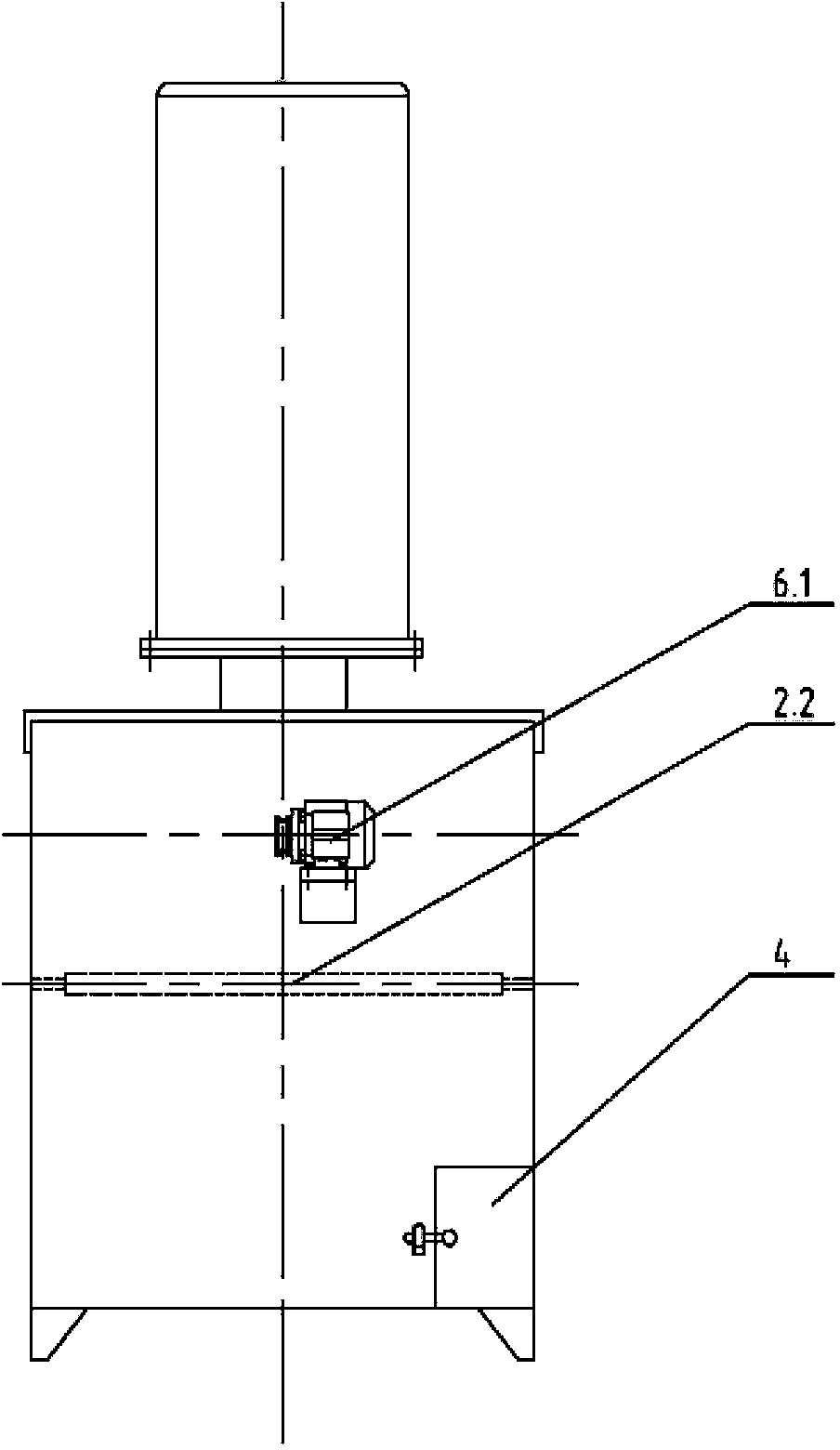 Bagged cement automatic bag-opening and discharging device for nuclear power station