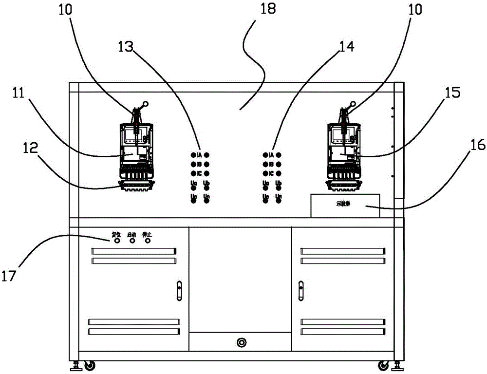 Failure simulation smart electric meter for three-phase supply and electrical test simulator