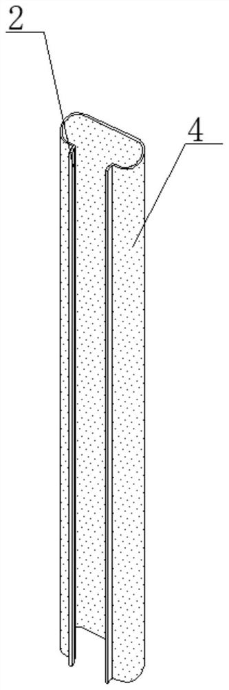 Breakage-free contact type three-color lamp running state acquisition sensor