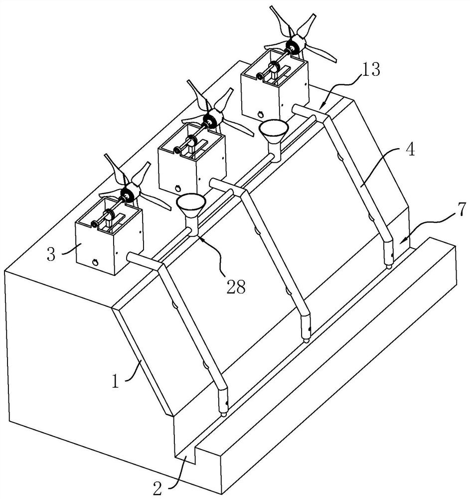 Geotechnical engineering slope reinforcing structure