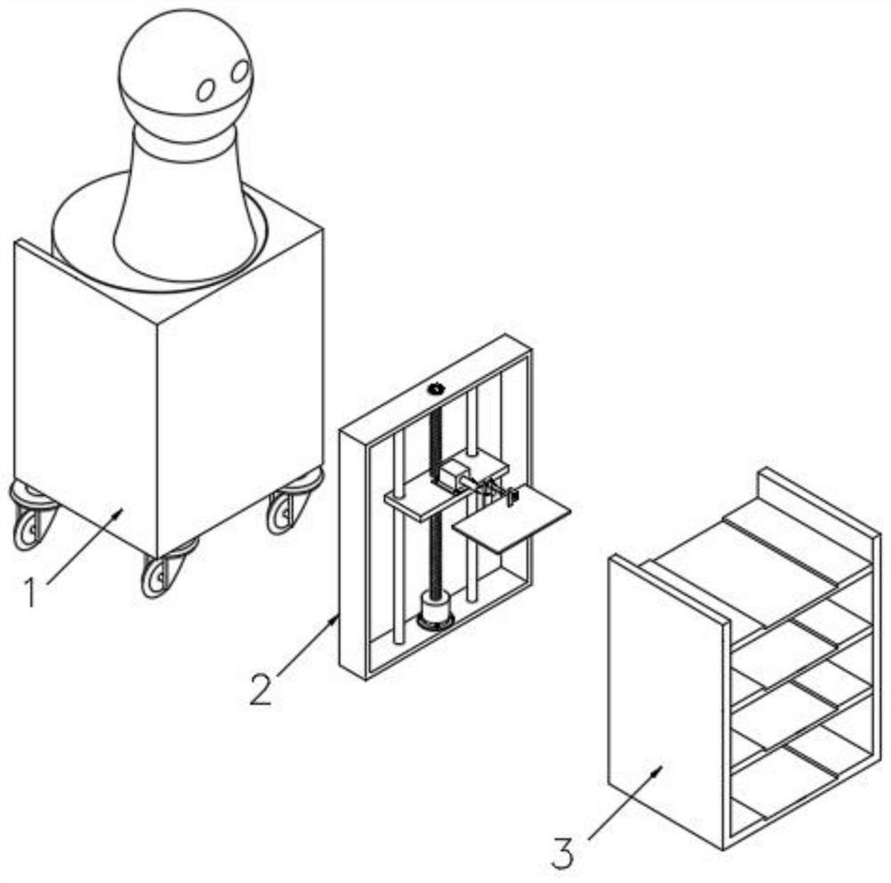 Tray robot with information traceability structure