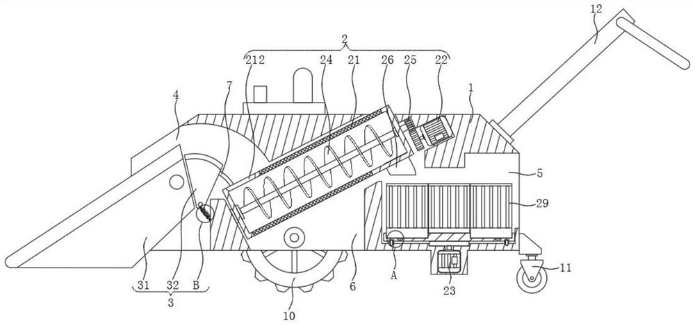 Single-plant potato tuber harvesting device with automatic bagging function