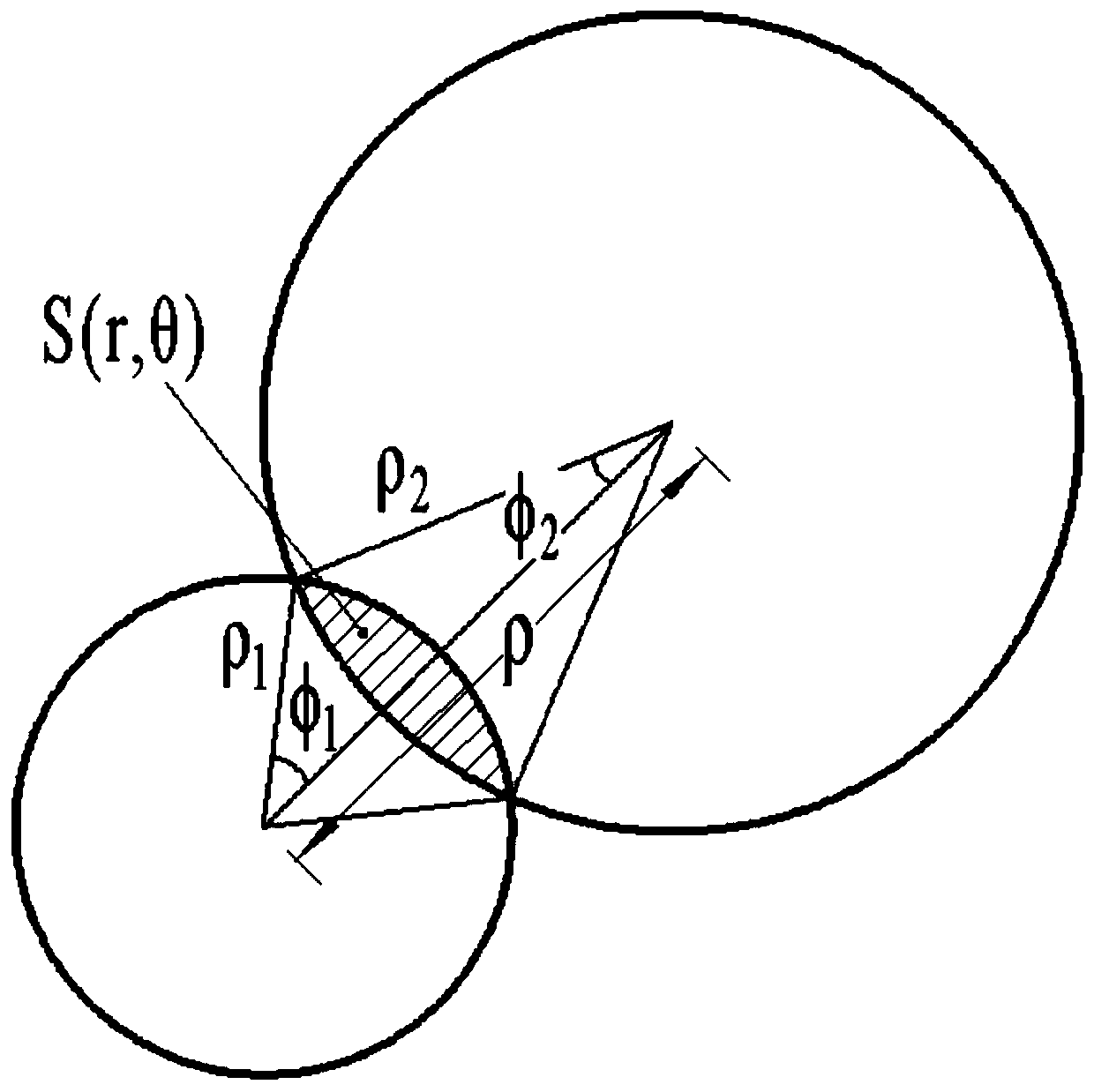 Data extraction method of spatial resolution radiation flow detection technology