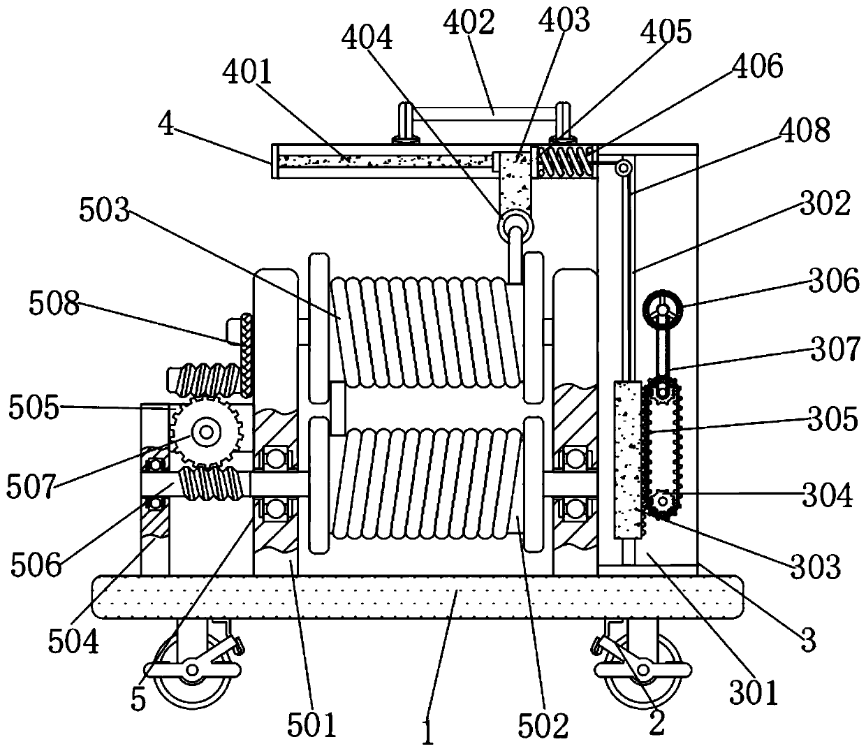 Paying-off device for electric wires