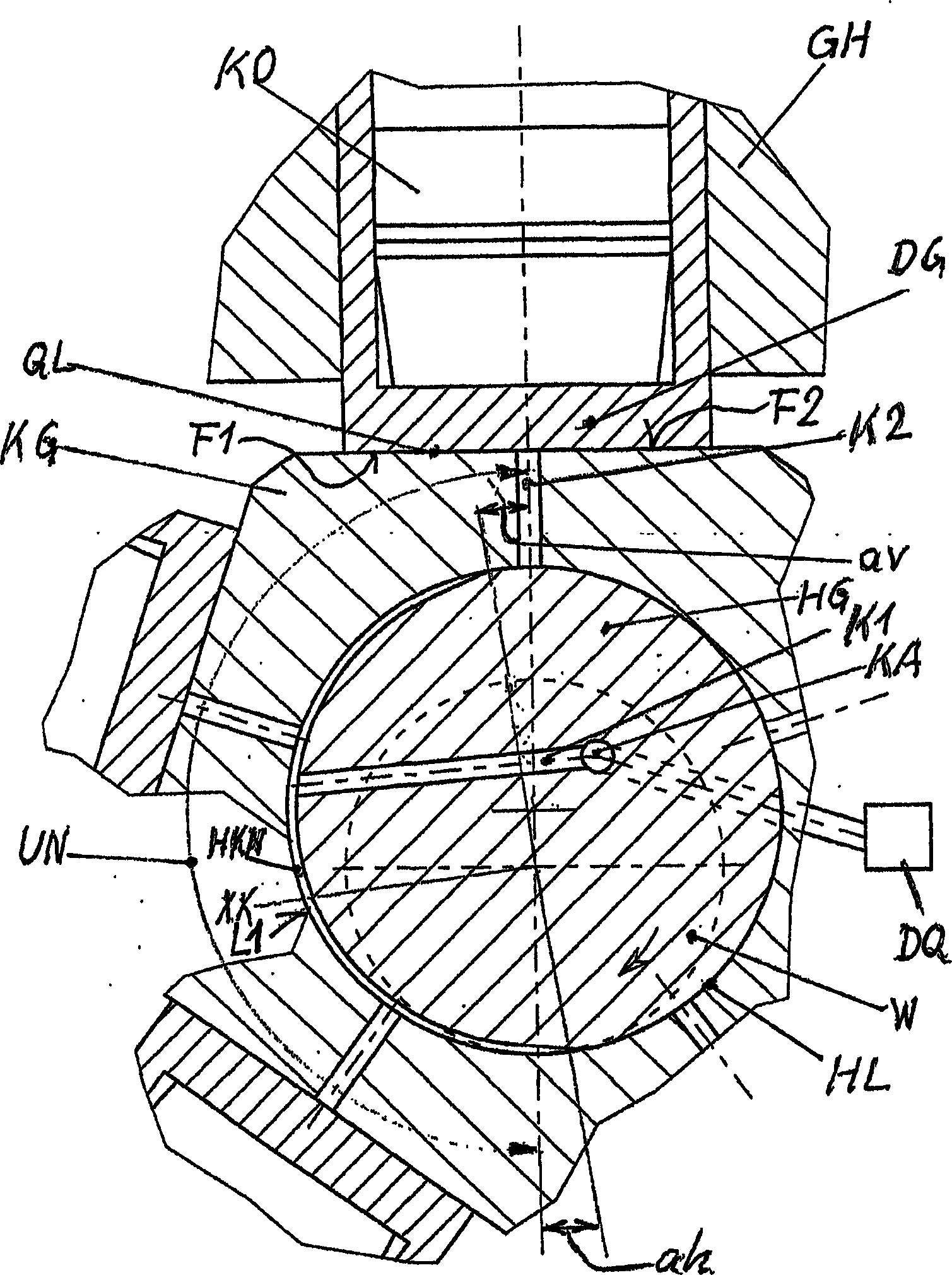 Eccentric drive mechanism for volumetric pumps or motors