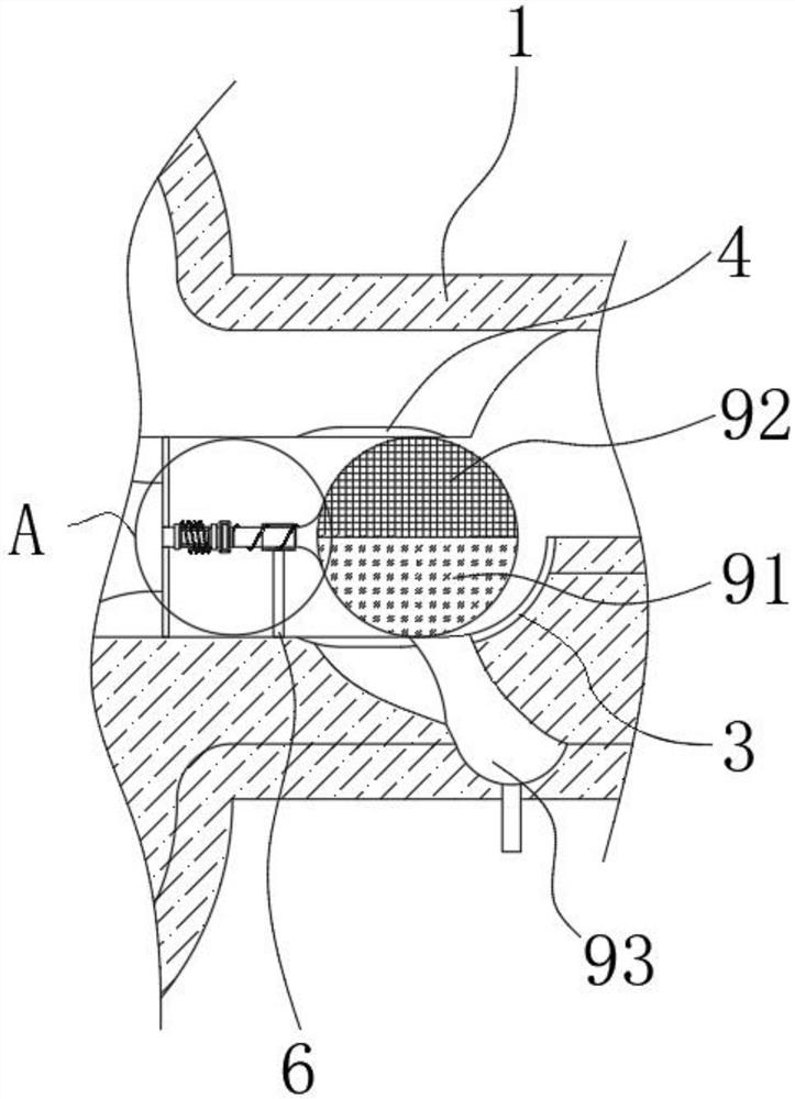 Purification treatment device for automobile exhaust