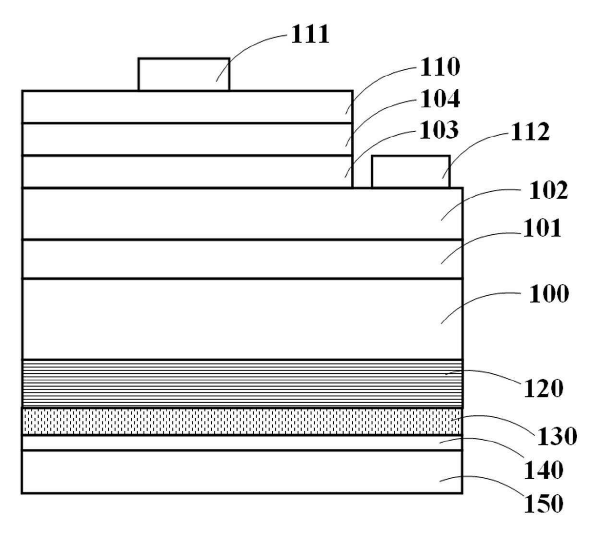 Light-emitting diode (LED) with omnidirectional reflector and manufacturing method of LED