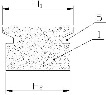 Basement construction method and plug type bearing platform structure