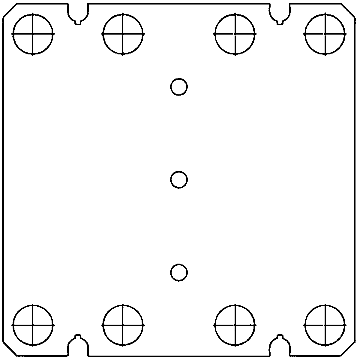 Plate-connected plate heat exchanger