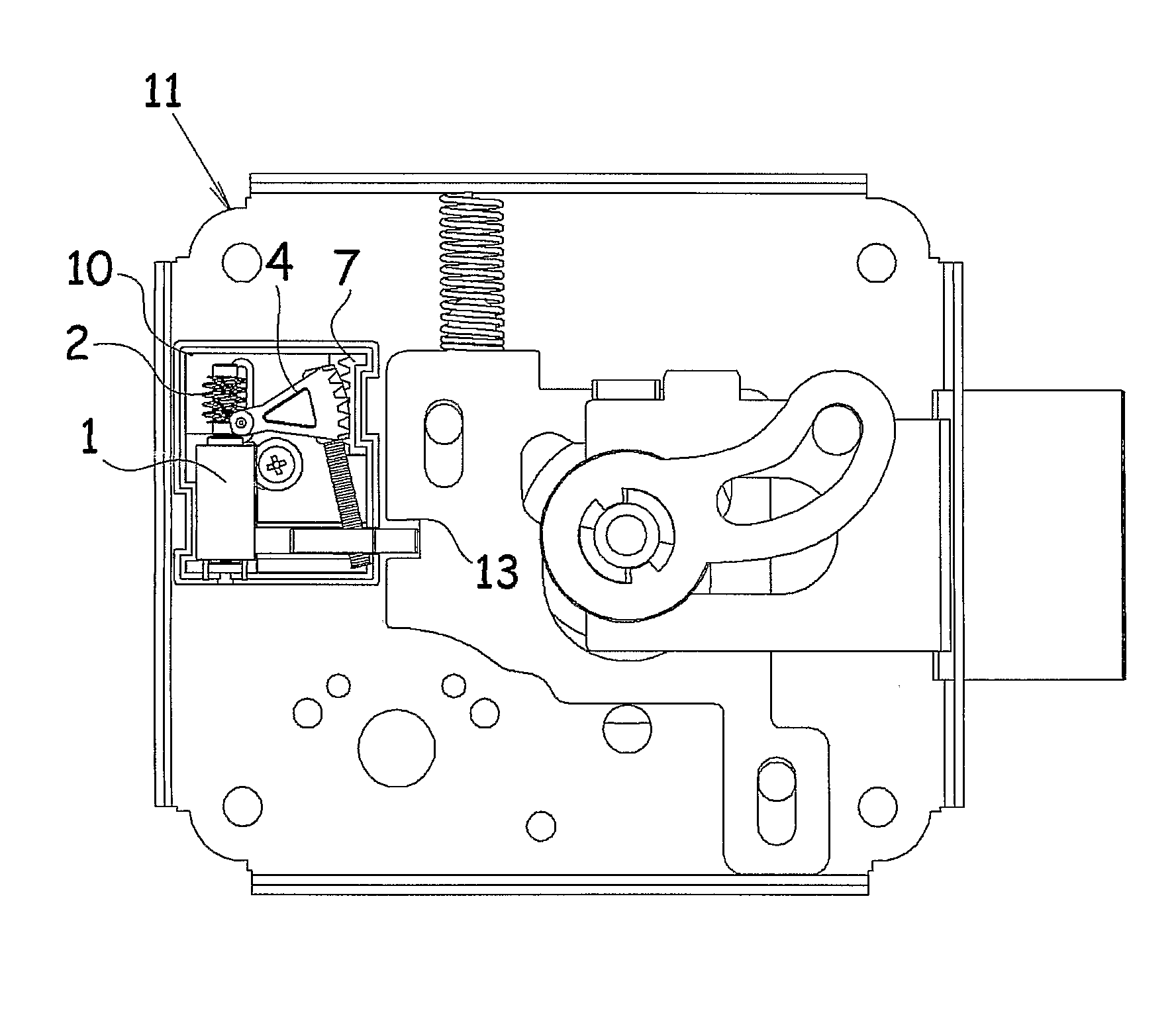 Micro motor locking system
