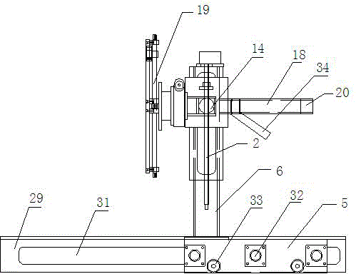 Regulating mechanism for flange assembly machine