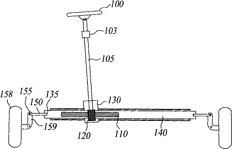 Rack bar supporting device and vehicle steering apparatus with the same