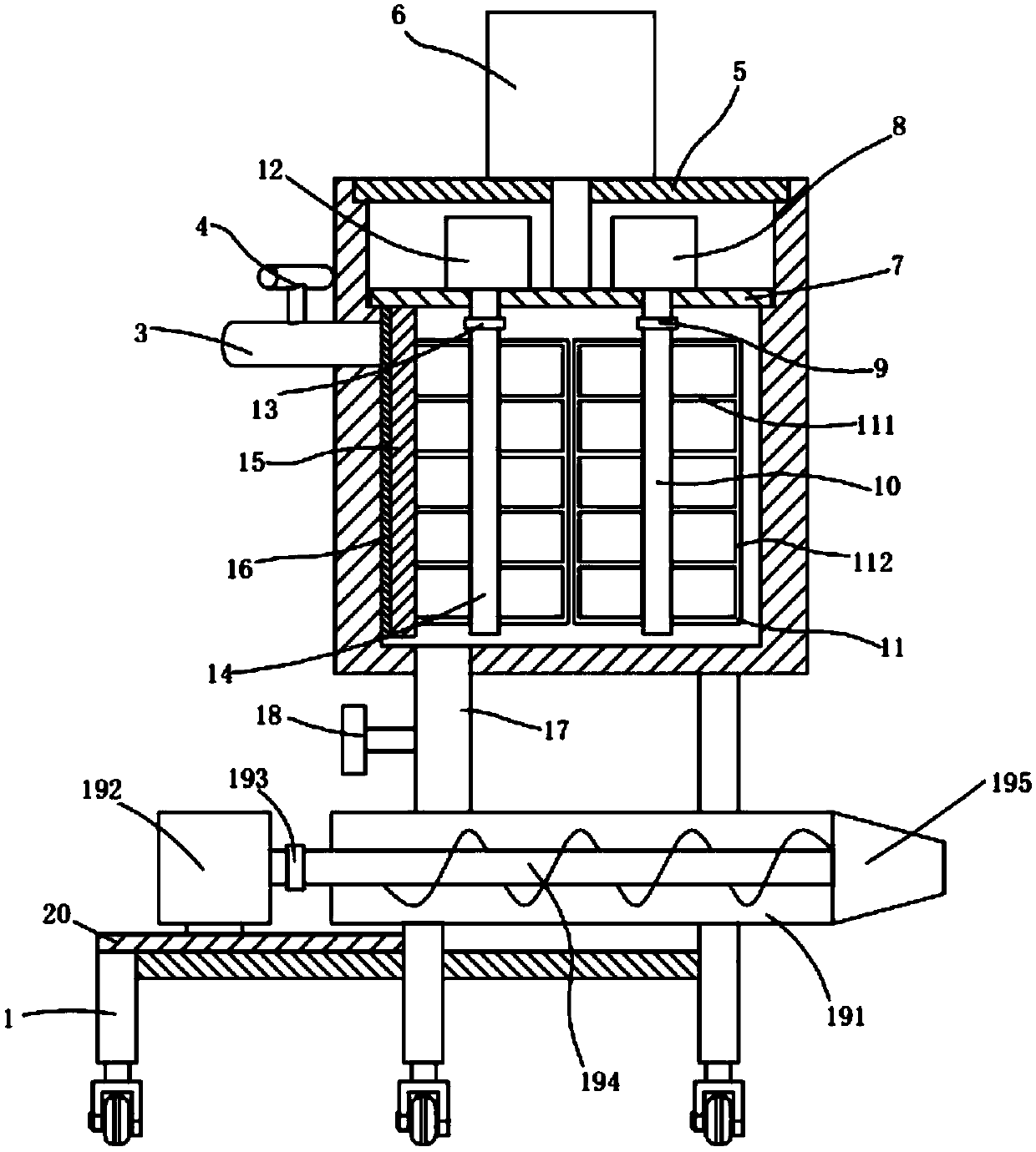 Papermaking pulping machine capable of uniformly pulping and automatically cleaning inner wall