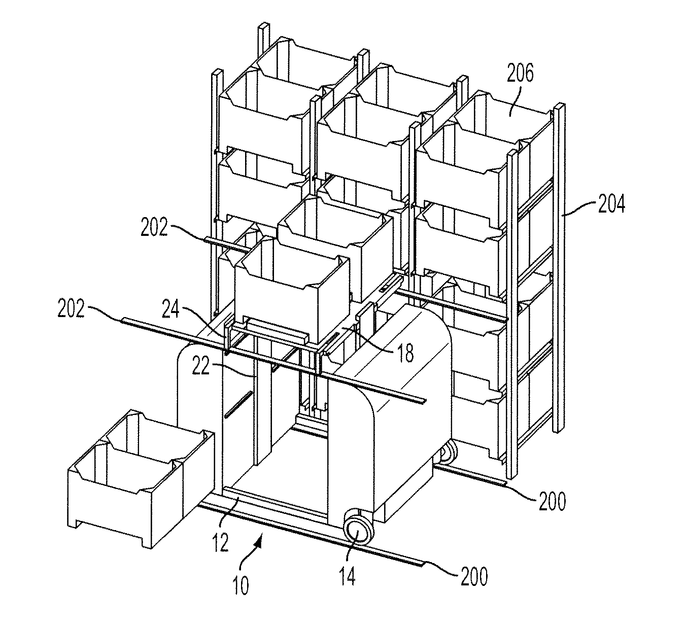 Self-lifting robotic device with load handling mechanism