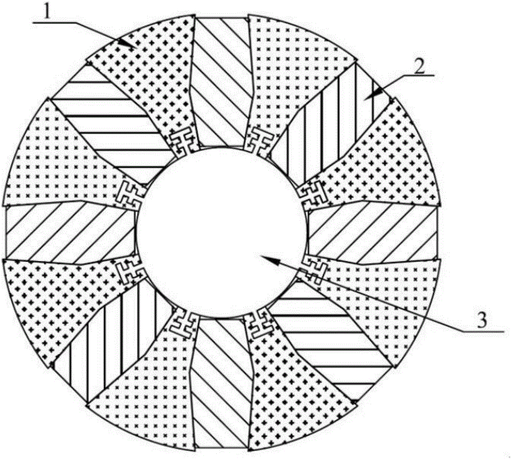 Rotor of alternating current permanent magnet servo motor