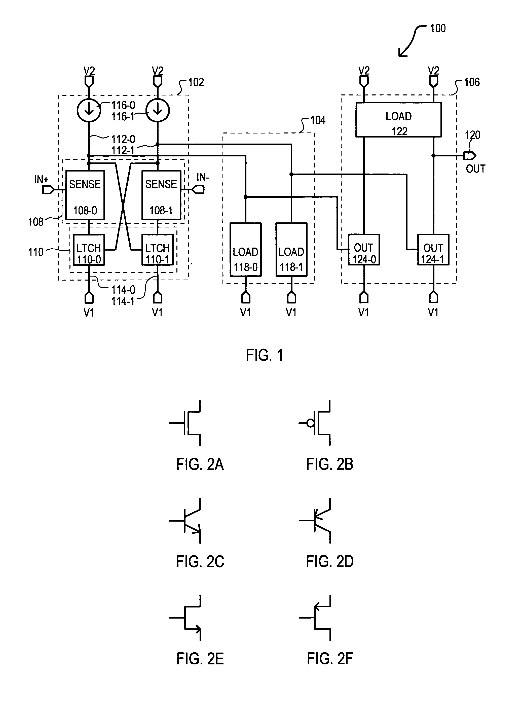 Differential-to-single ended signal converter circuit and method