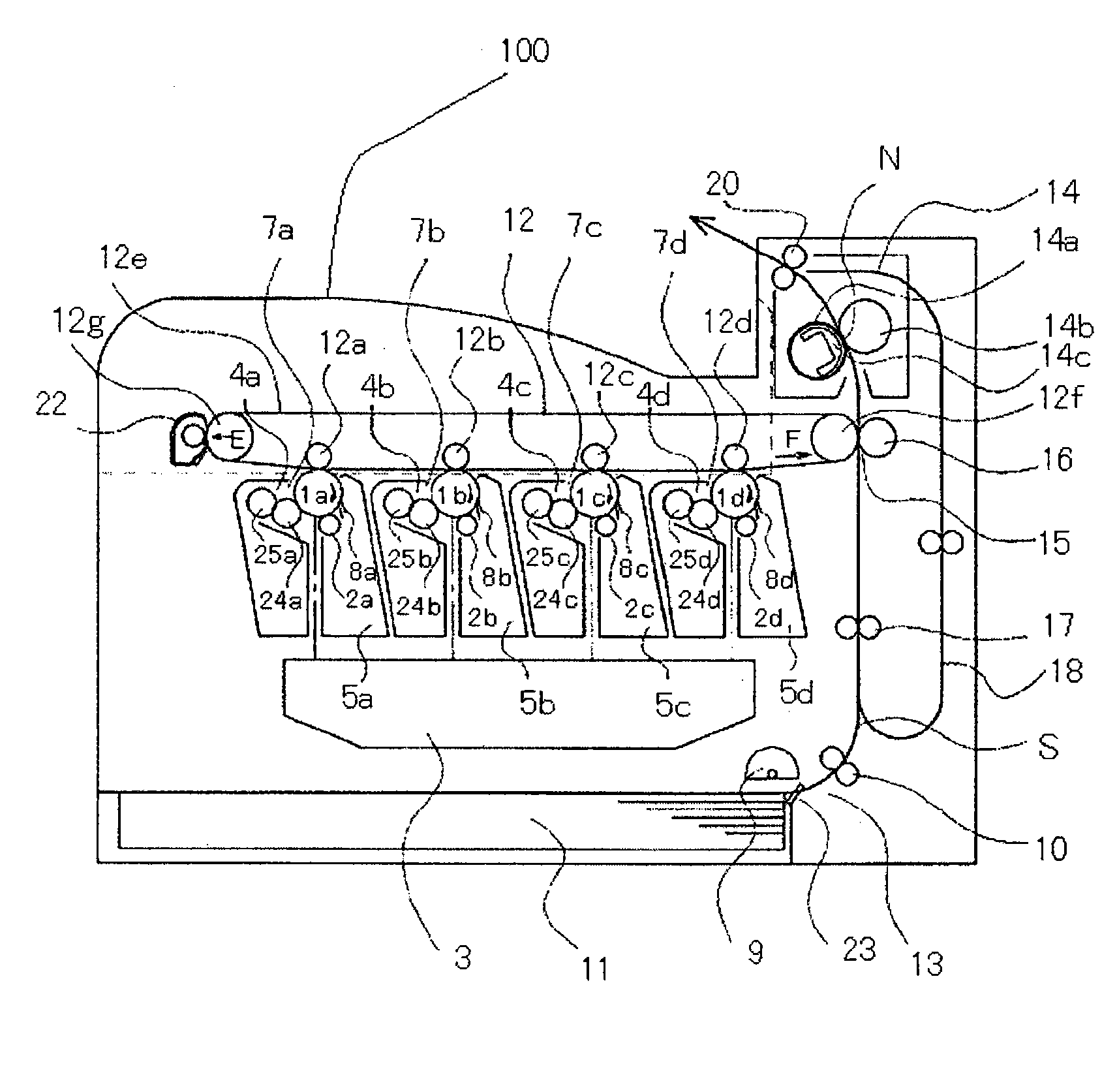 Image forming apparatus having a first coupling and a second coupling