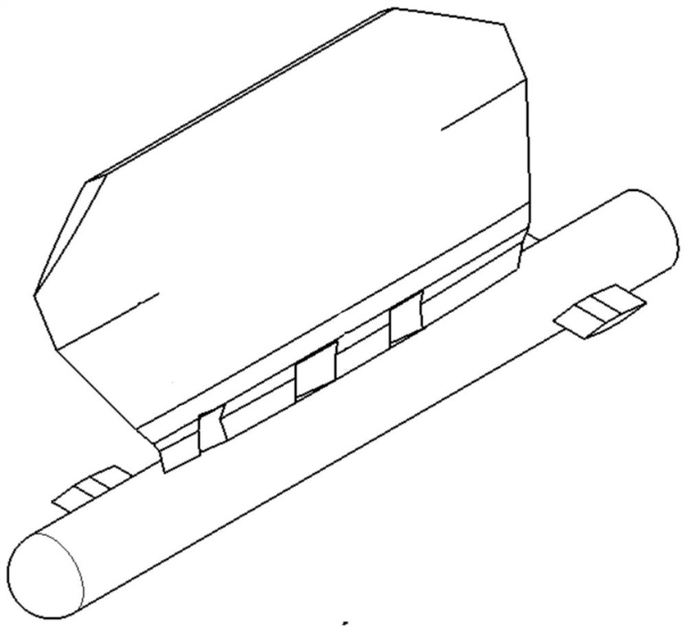 A self-absorbing strut structure applied to small waterplane area catamaran