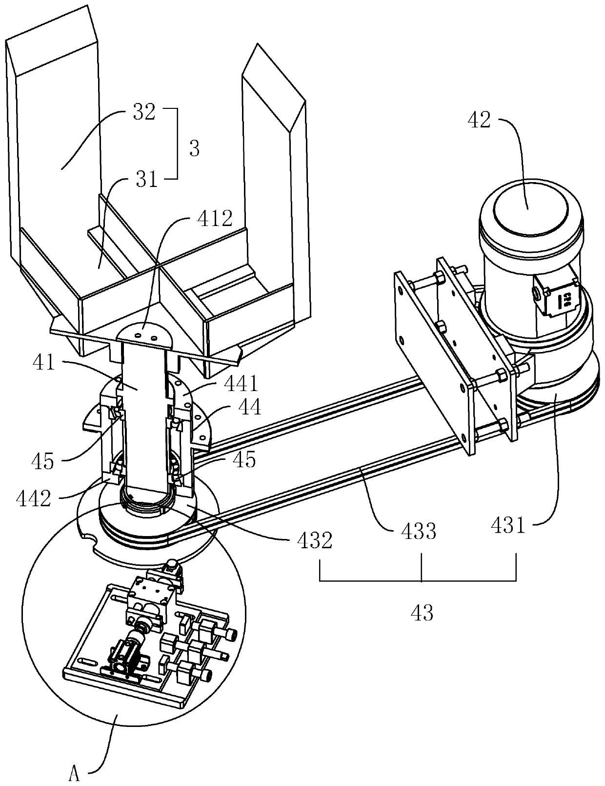 Rotating and throwing integration cleaning machine