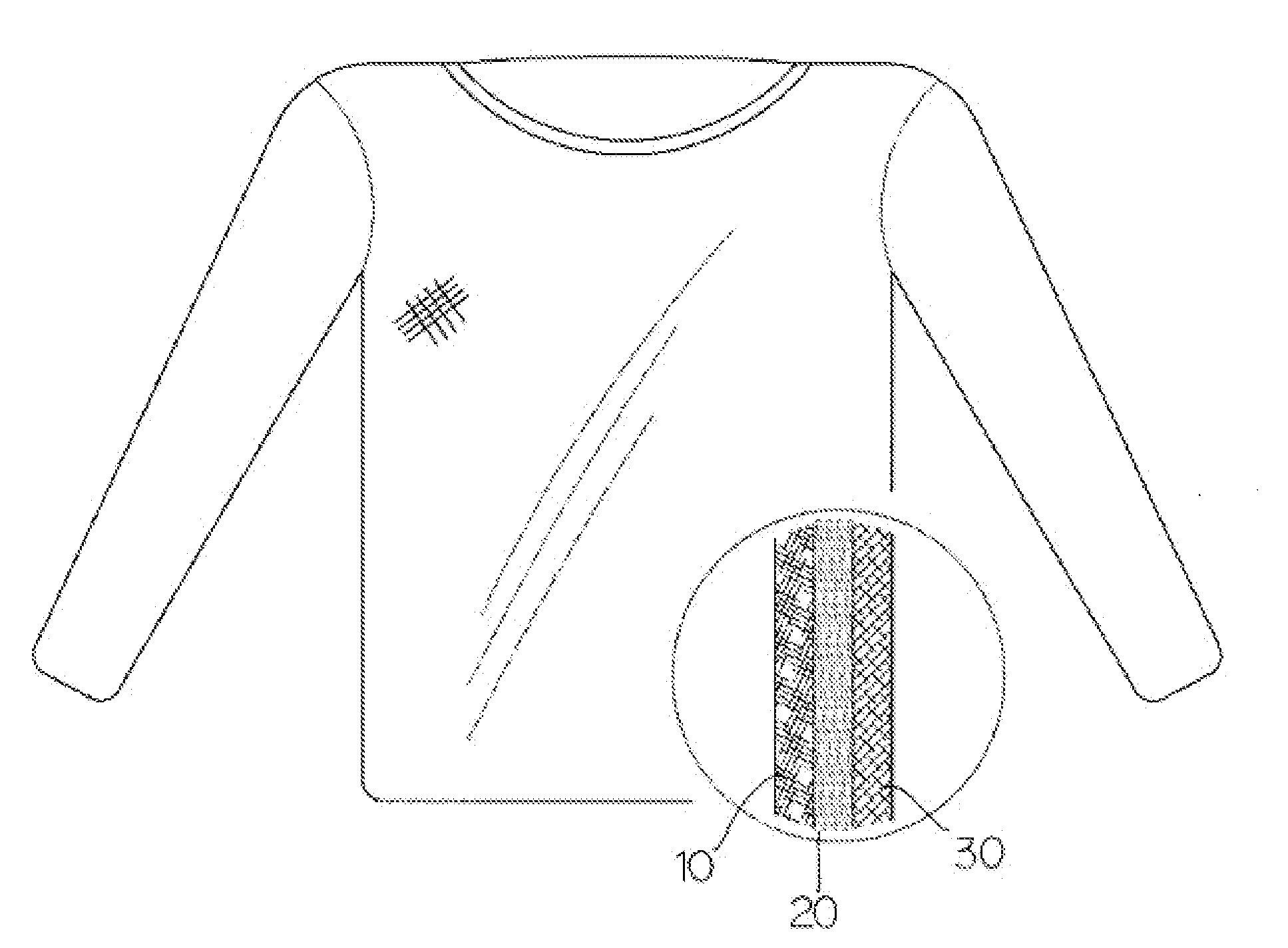 Thermally Insulated and Moisture-Repellent Textile Structure