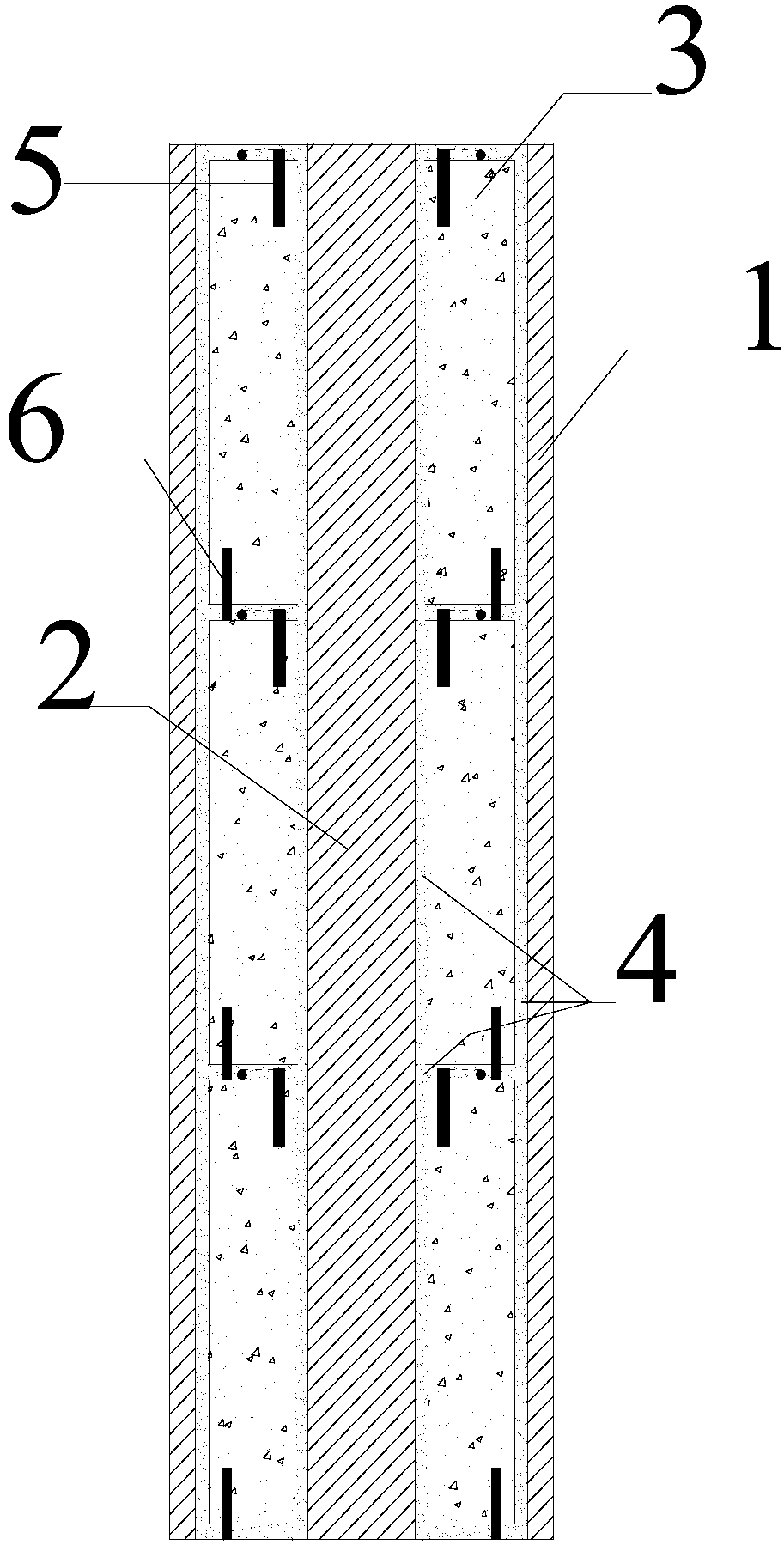 A semi-prefabricated steel tube concrete column with built-in high-strength steel and its preparation method