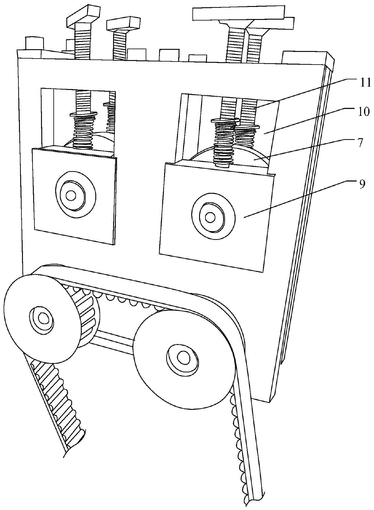 Plastic support series connection machine