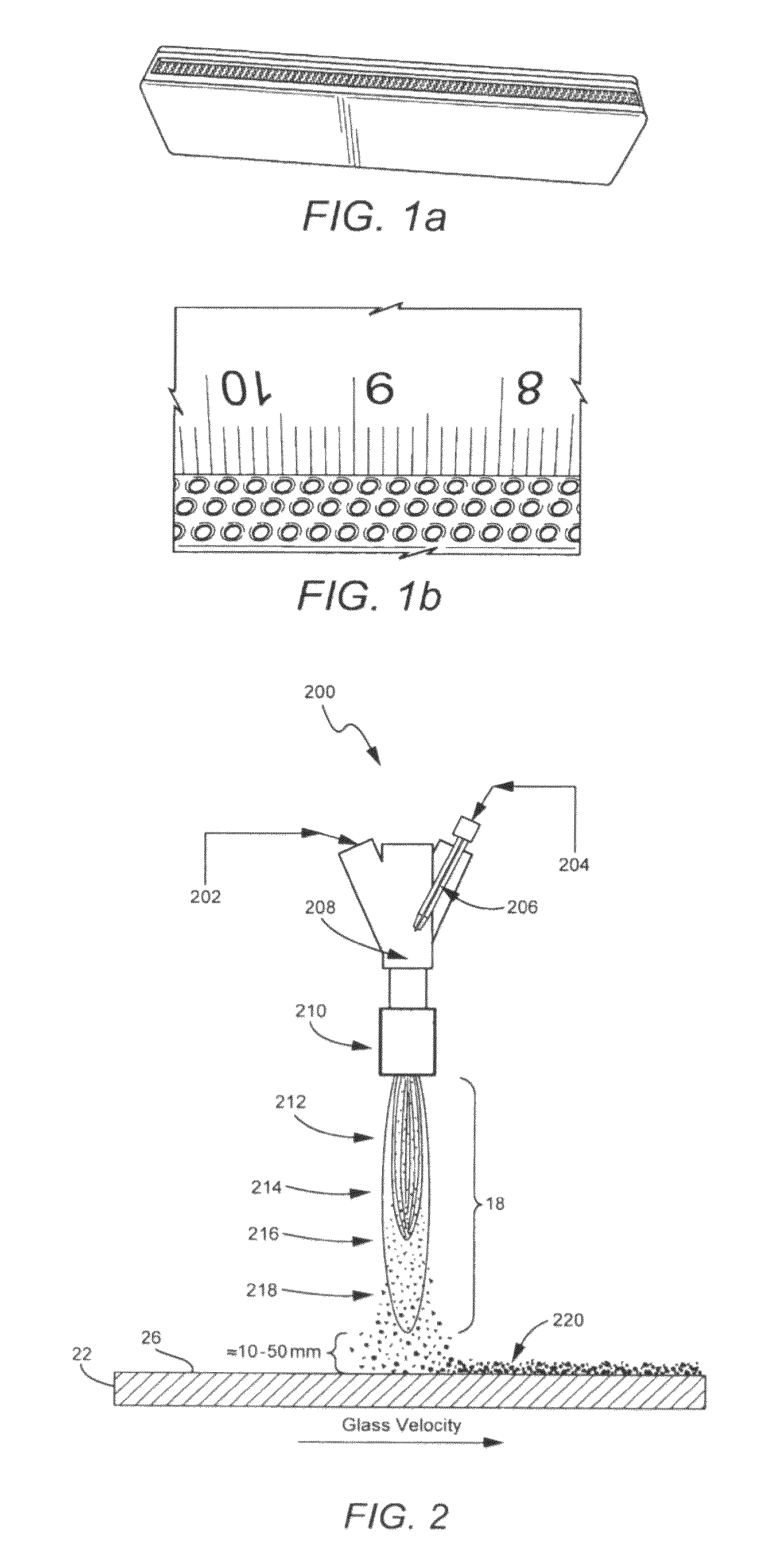 Remote combustion deposition burner and/or related methods
