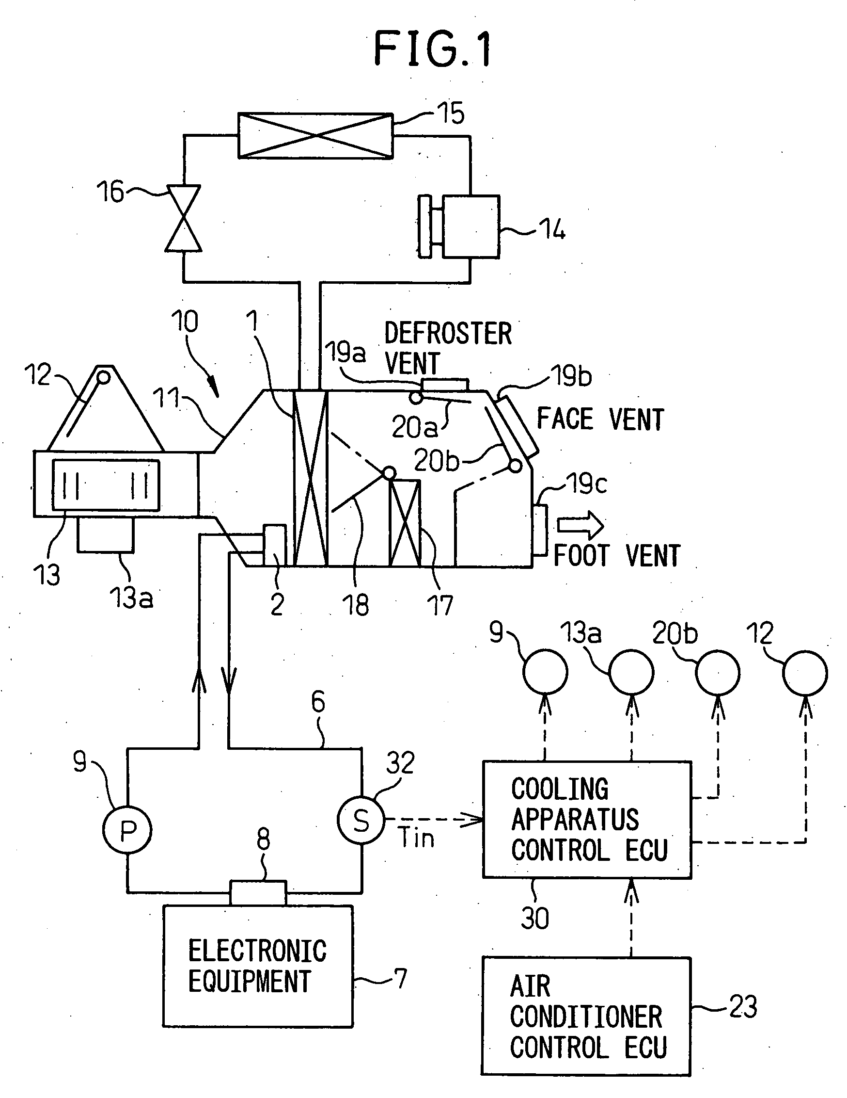 Brine-type cooling apparatus and operation control method of same