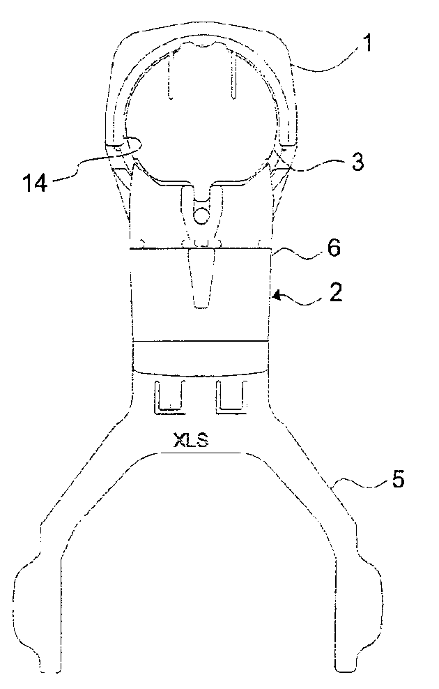 Arrangement for securing a hearing protector to a helmet and a helmet with such an arrangement