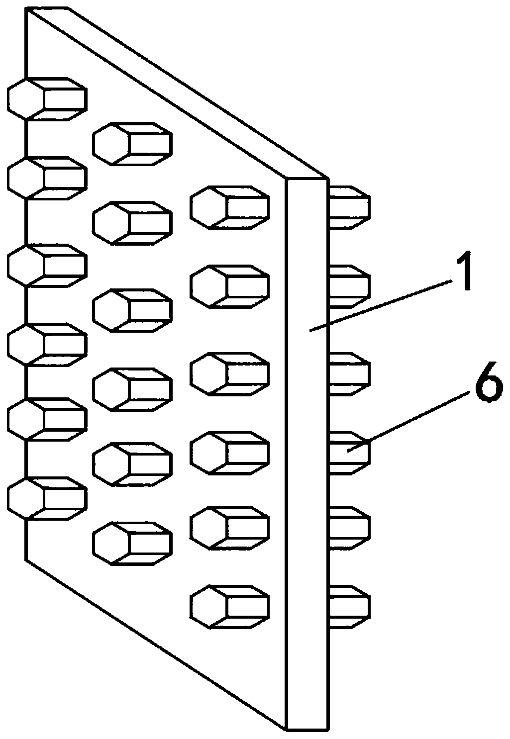 Environmental-protection multi-functional composite plate material and processing equipment for composite plate material