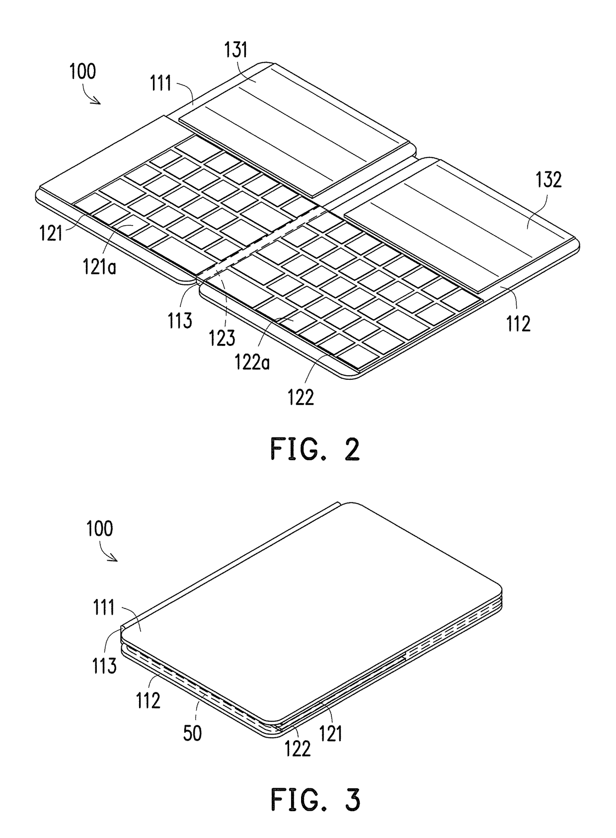 Protective case with keyboard and combination of protective case and electronic device