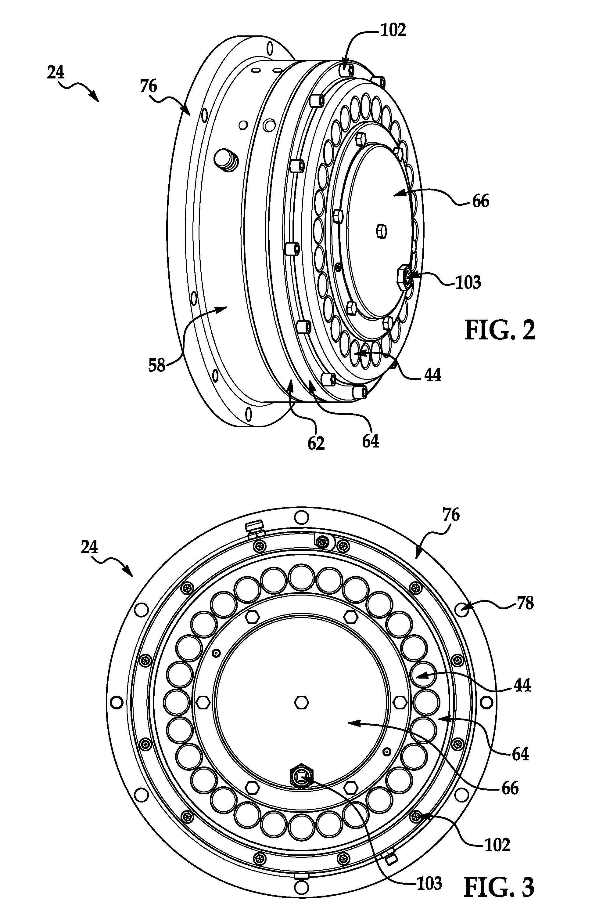 Backstopping clutch with torque transmission through radial surface of outer race