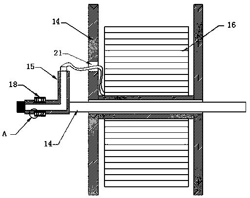 Fire hose laying winding device