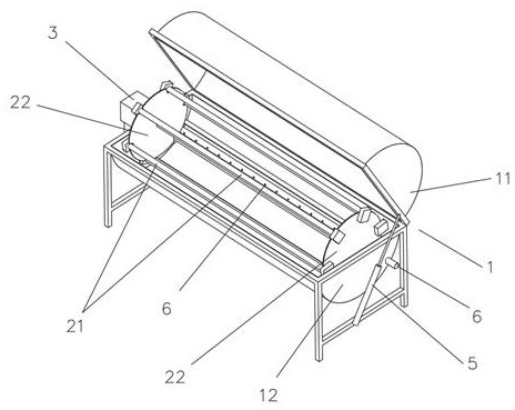 Device for removing grease on outer surface of pig intestine