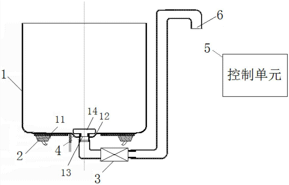Liquid heating device, electric vacuum flask and dry burning preventing control method thereof