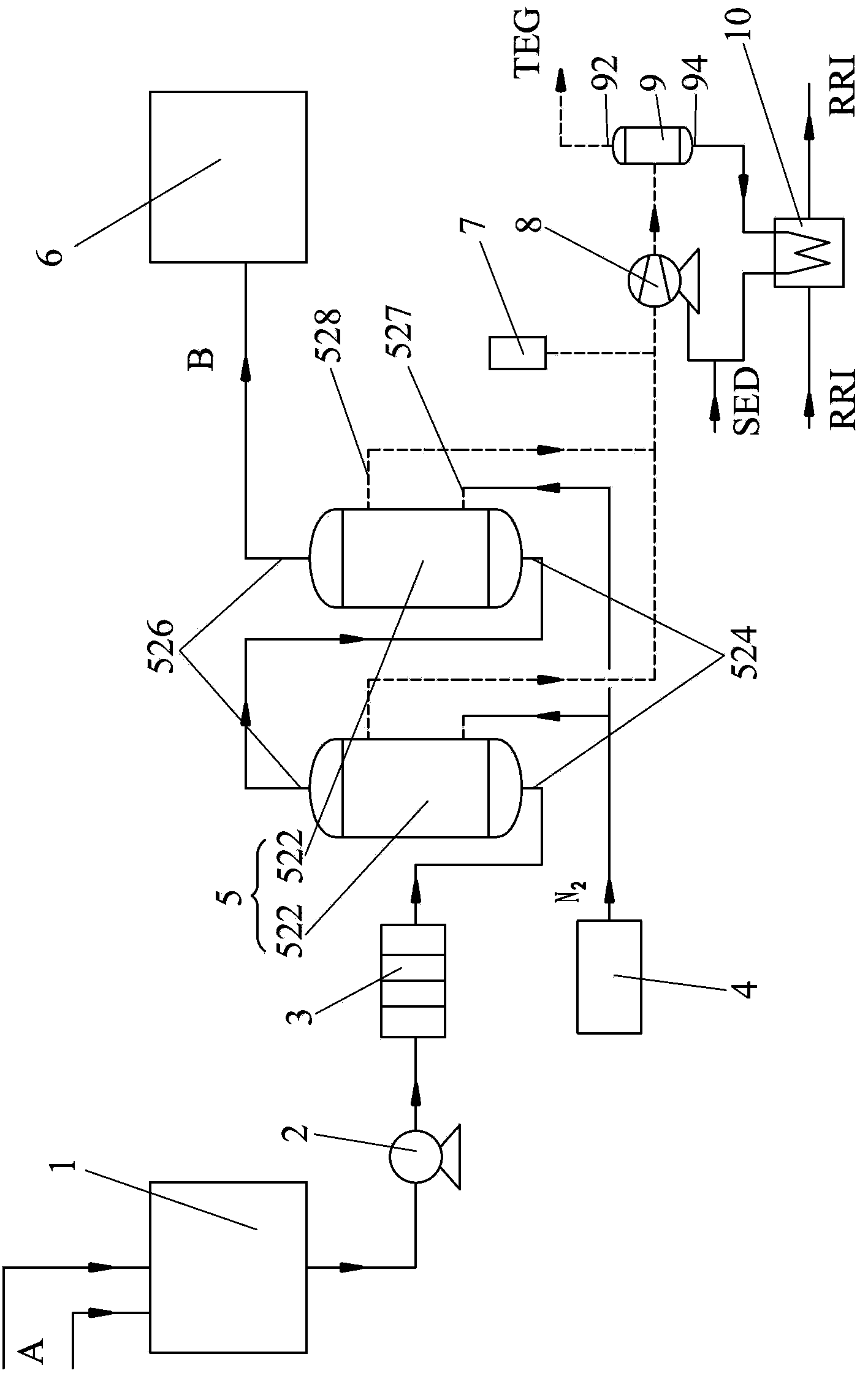 Degasser for removing dissolved gases in reactor coolant of nuclear power station, and method thereof
