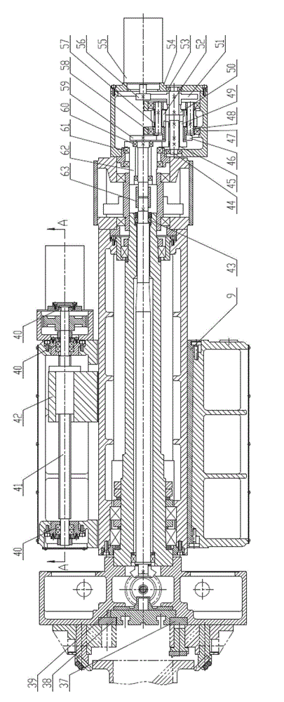 Multi-cutter processed numerically-controlled double-slider power head of valve body