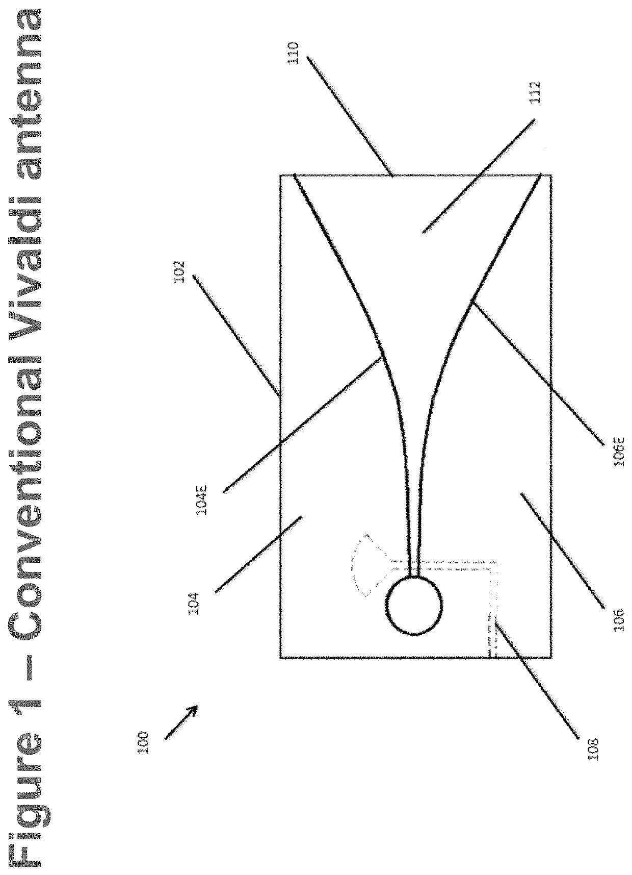 Vivaldi notch waveguide antenna