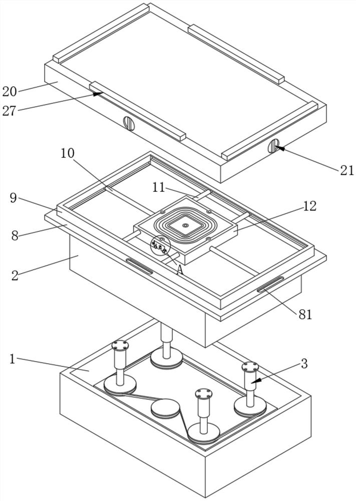 Wireless charging positioning mechanism for electric vehicle