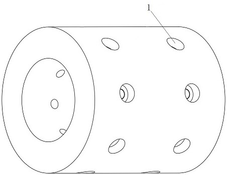 Aerostatic radial bearing with adjustable throttling hole parameters and centrifugal fan