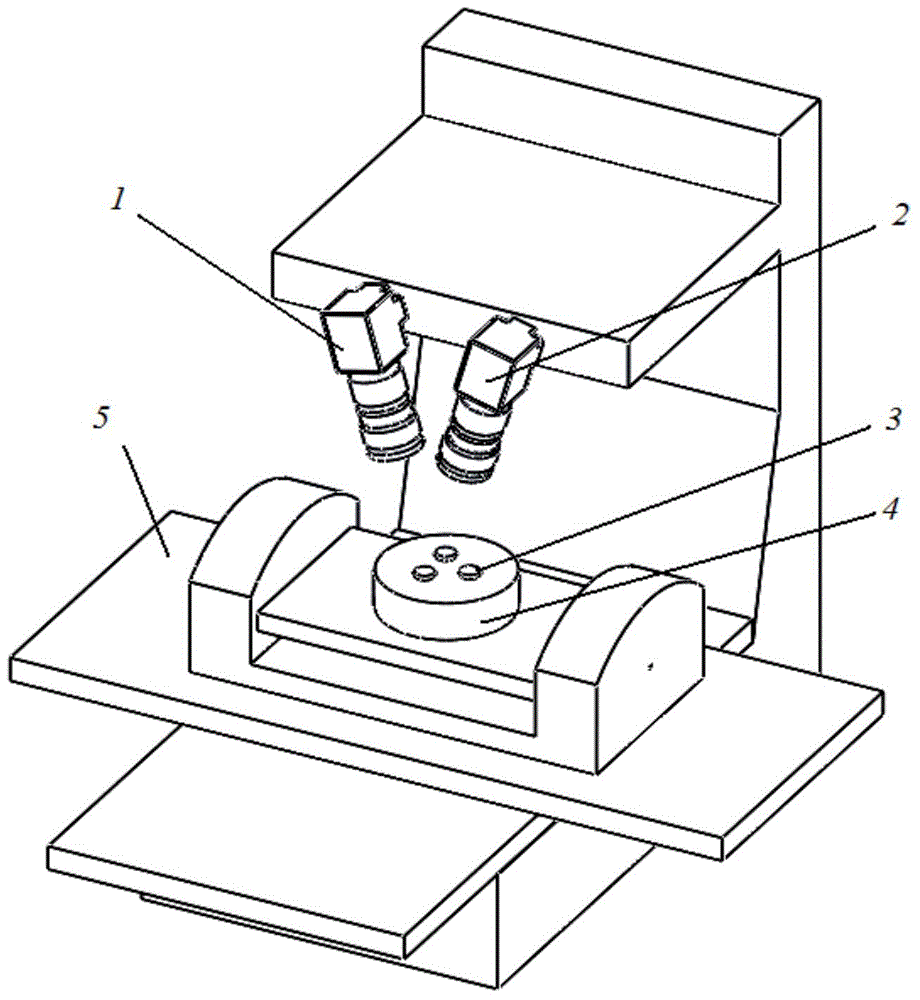 Numerical control machine tool rotating shaft error detection method based on binocular vision