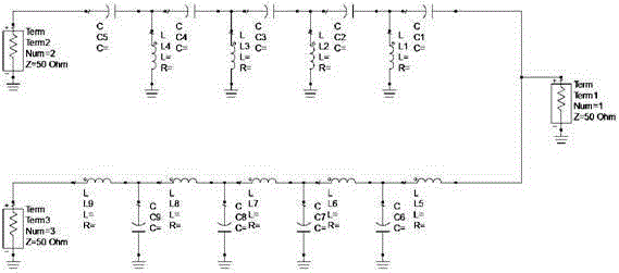 A duplexing filter circuit and an implementation method