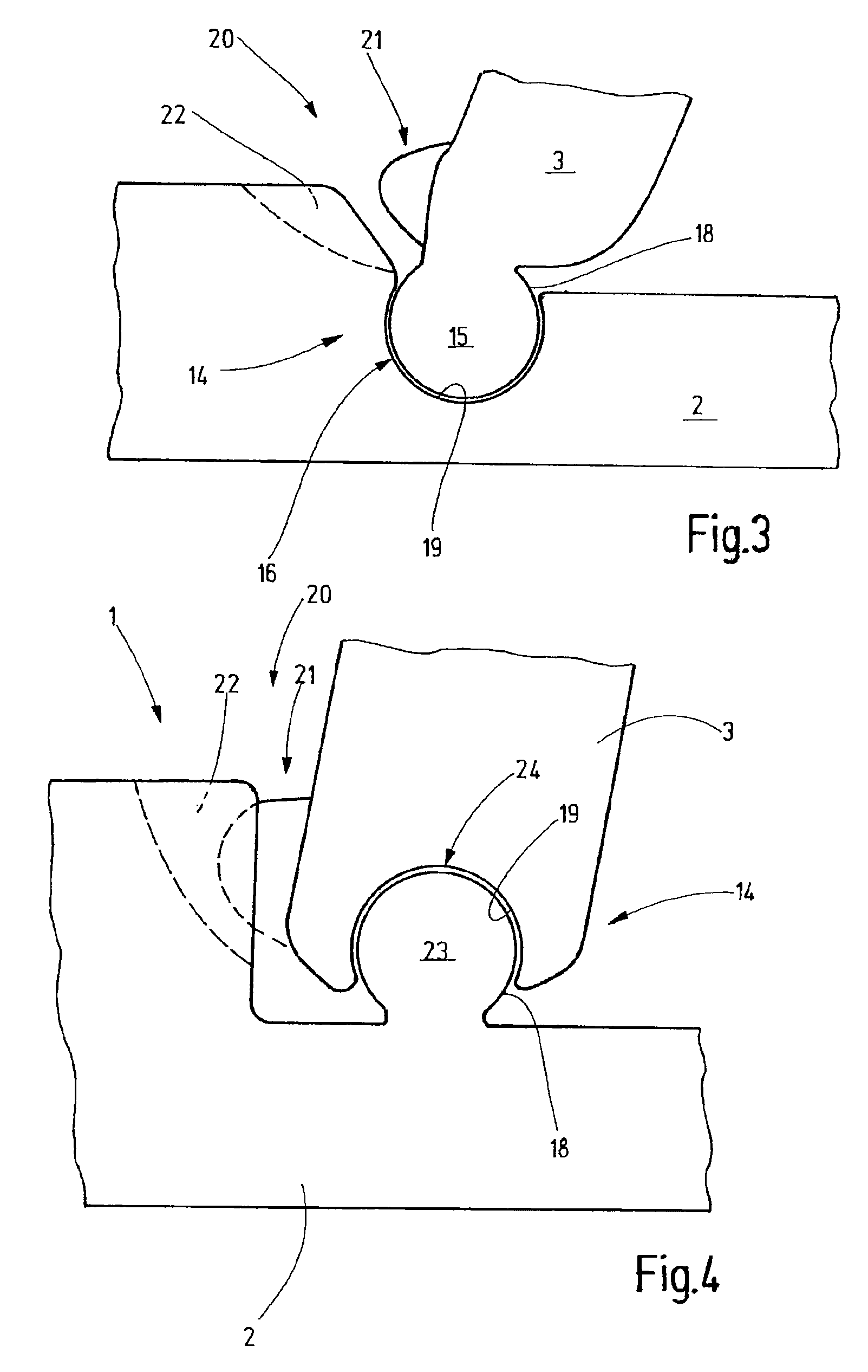 Knitting machine needle with loss-proof coupling component