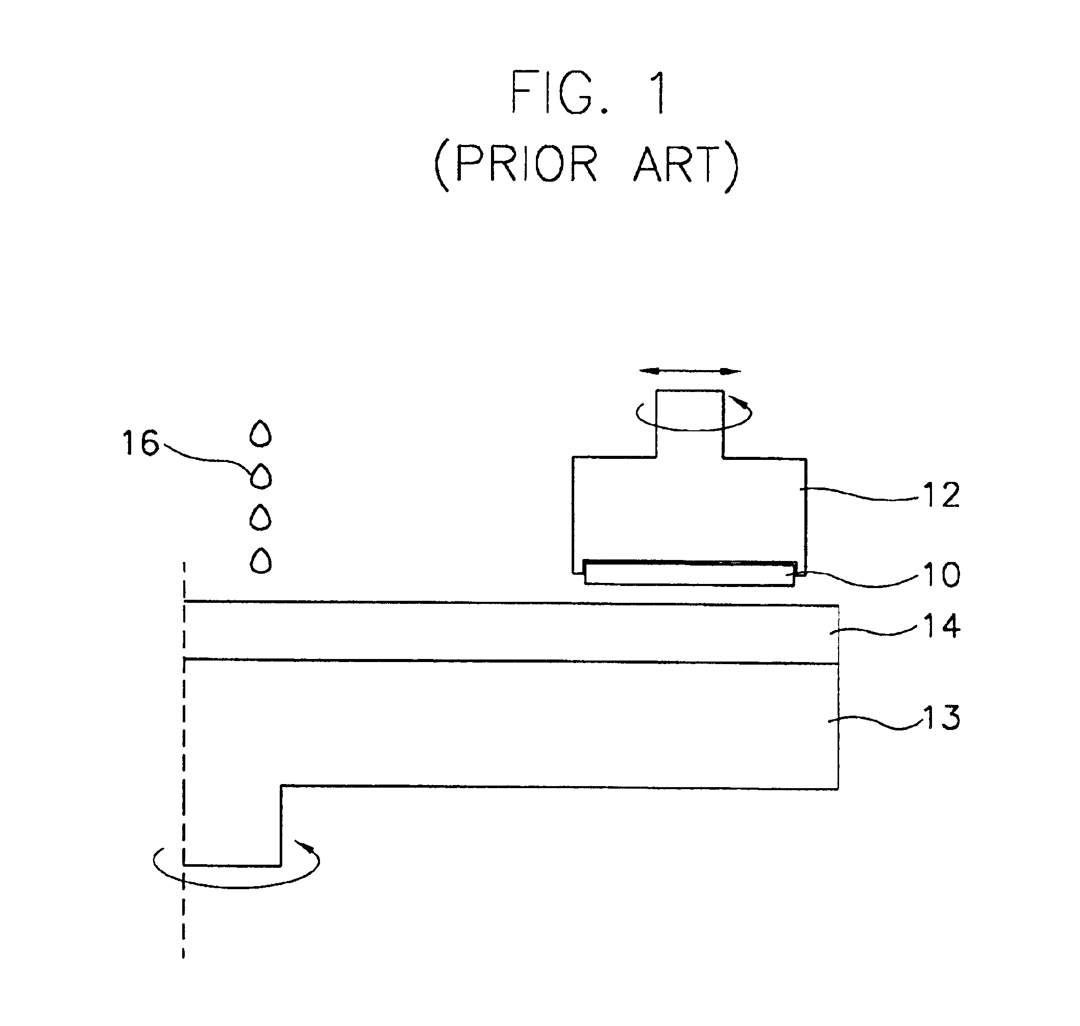 Method and apparatus for polishing a substrate while washing a polishing pad of the apparatus with at least one free-flowing vertical stream of liquid