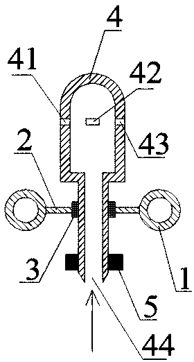 Novel soot blowing system for horizontal flue of power station boiler and work method thereof