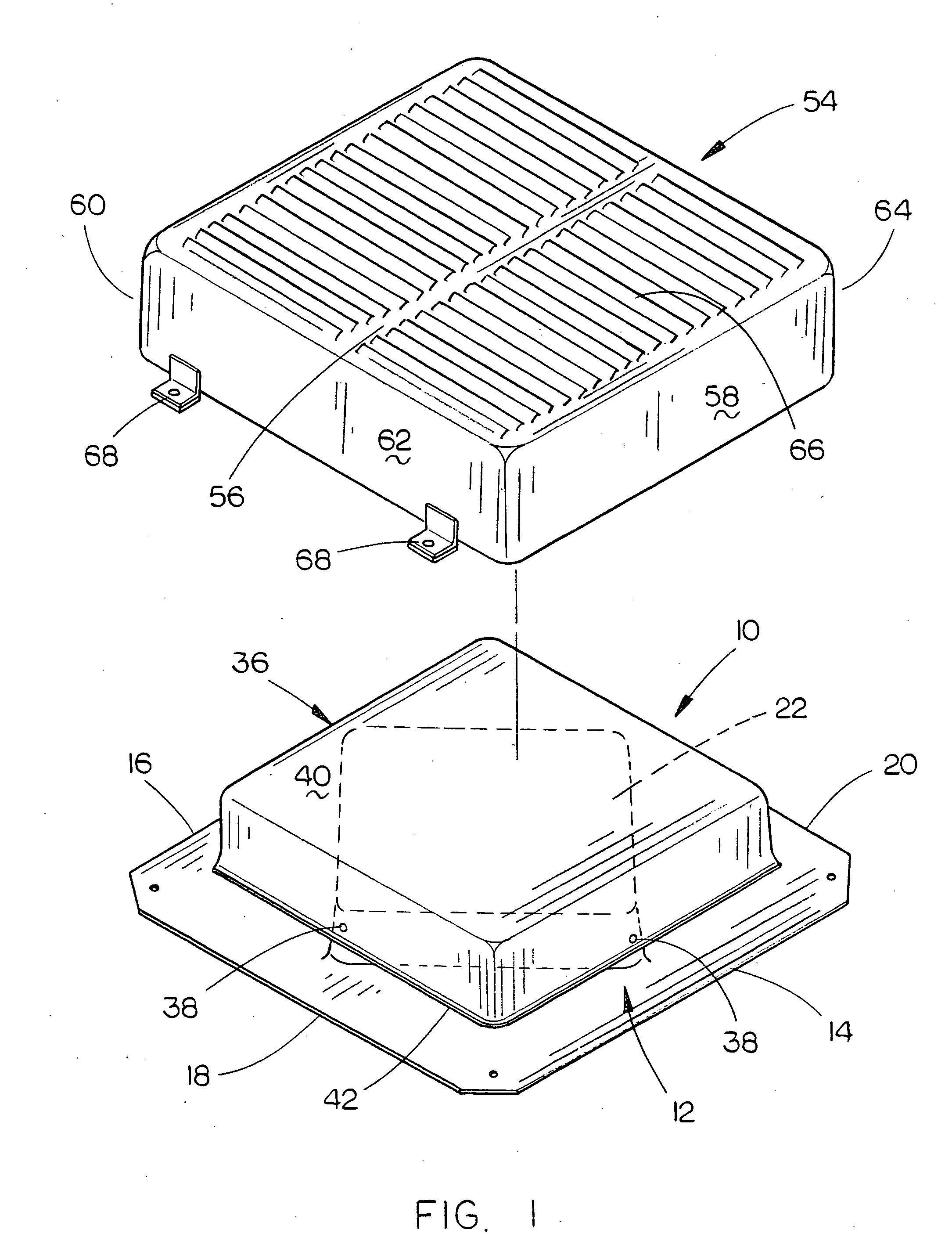 Cover for a static roof vent