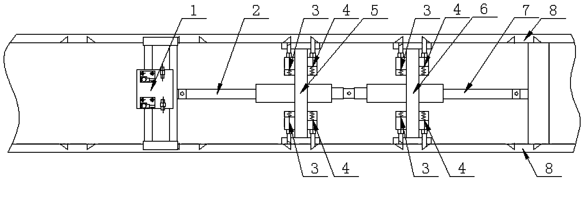 Multi-cylinder continuous propulsion system