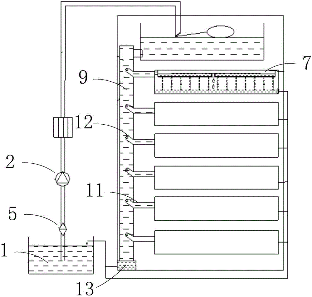 Gravity-based oil spraying distribution method and oil spraying separation apparatus